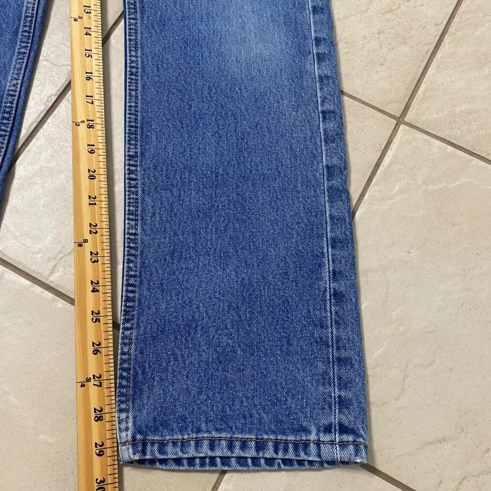 Levi Strauss Co‎ 505 Mens Jeans W30 L32 Blue Denim Straight Leg Button Fly